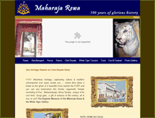 Tablet Screenshot of maharajrewa.com